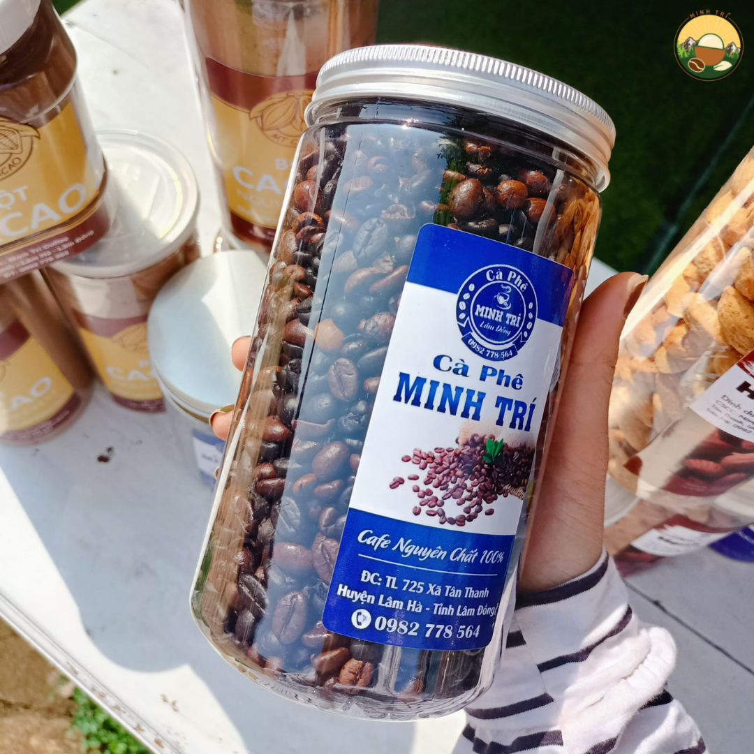 Cà phê nguyên chất Minh Trí nguyên hạt - Cà phê Robusta x Arabica