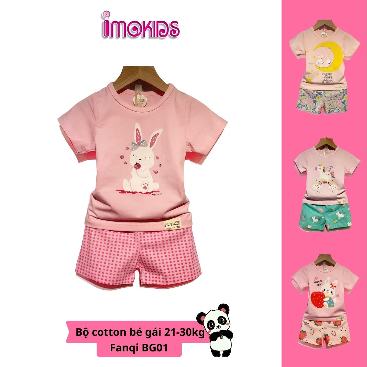 Đồ bộ bé gái Fanqi 21-30kg Quần áo bé gái chất thun cotton cao cấp hàng Quảng Châu xuất Hàn QATE