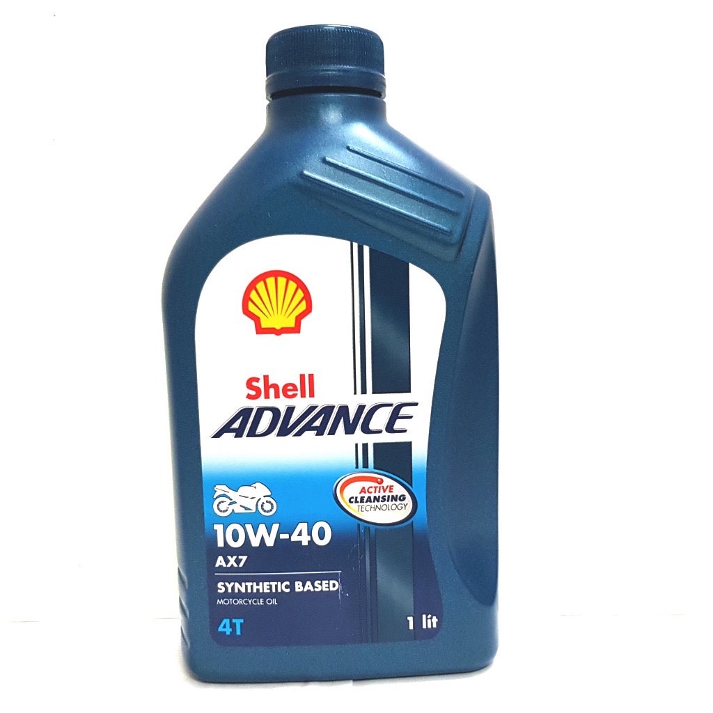 Nhớt shell advance ax7 10w40 synthetic based 1l 1 lít shell ax7