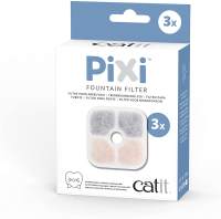 Catit PIXI Cat Drinking Fountain Filter Replacement Triple Action Water Filter 3-Pack