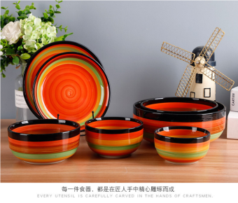 Tô Đĩa Gốm Cầu Vồng Bát Tràng Đủ Loại