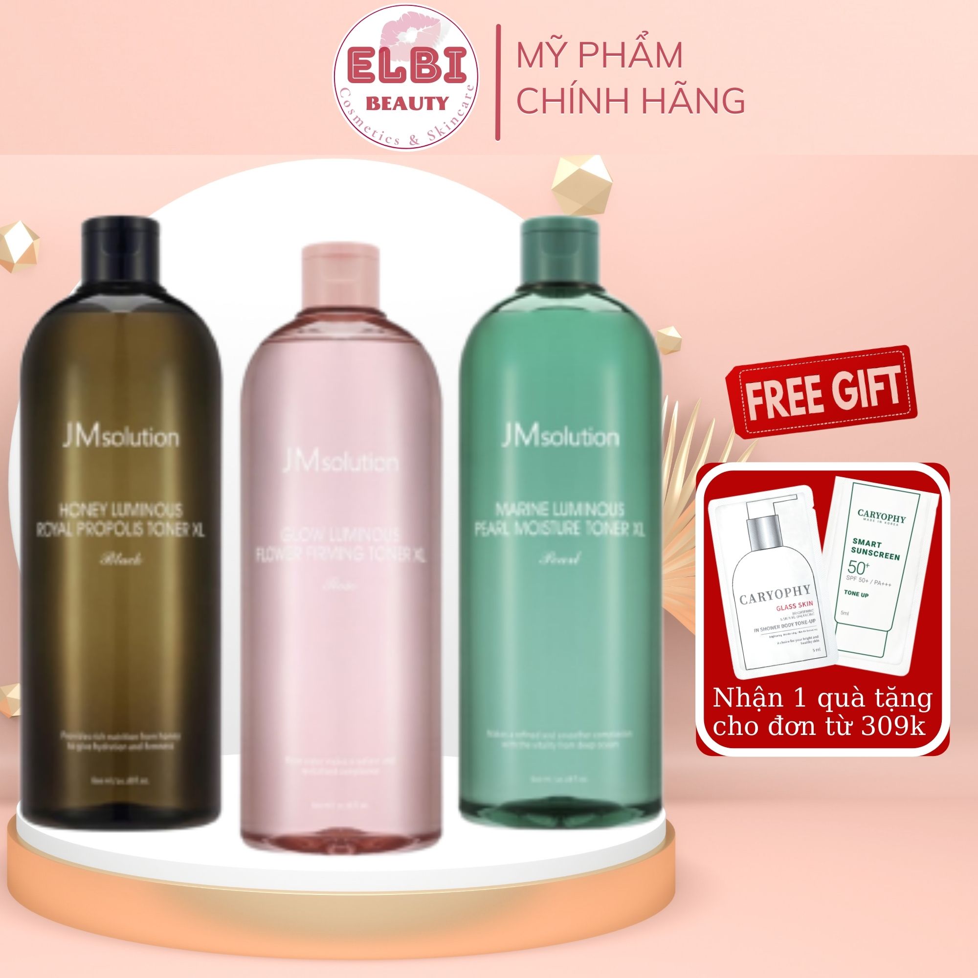 Nước hoa hồng jm solution toner xl 600ml - elbi beauty cosmetics & skincare
