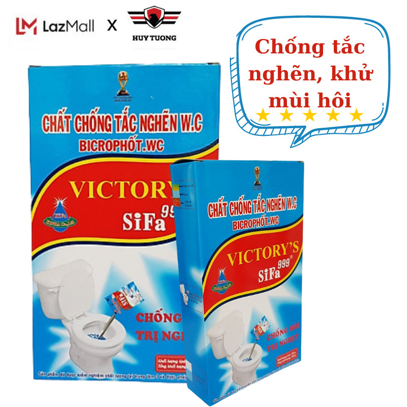 Bột thông cống thông bồn cầu chống tắc nghẽn cực mạnh với 200g Victory Sifa bột thông cống chứa hàm lượng vi sinh cao giúp khử hoàn toàn mùi hôi Huy Tưởng