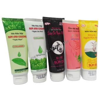 Sữa rửa mặt collagen trà xanh sáng da ngừa mụn lão hóa Nam Anh Khương 100ml