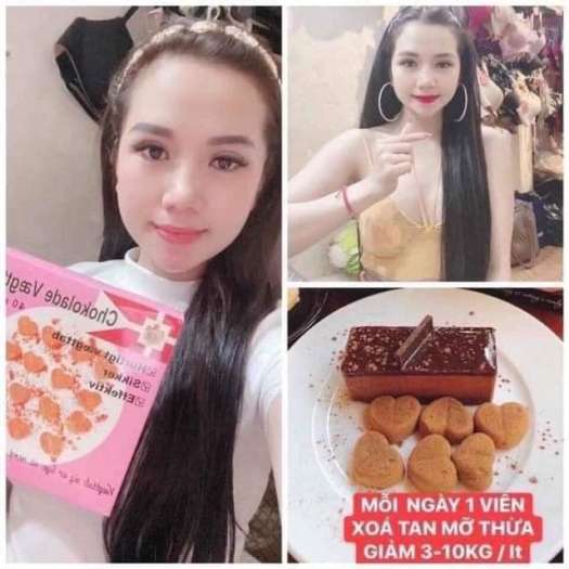 Kẹo socola giảm cân Đan Mạch thần thánh hộp màu Hồng - Cam kết hàng chính hãng