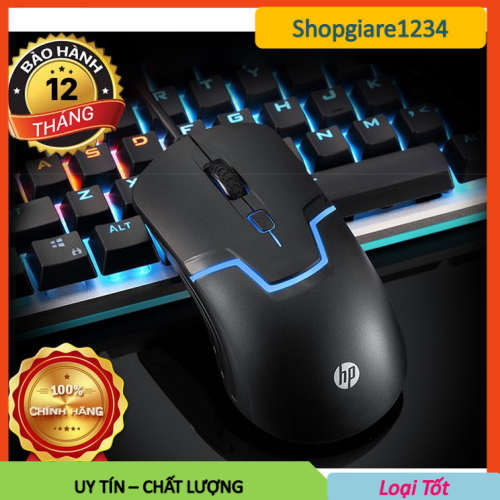 Chuột vi tính hp m100 có led chơi game, văn phòng siêu bền -hàng chính hãng