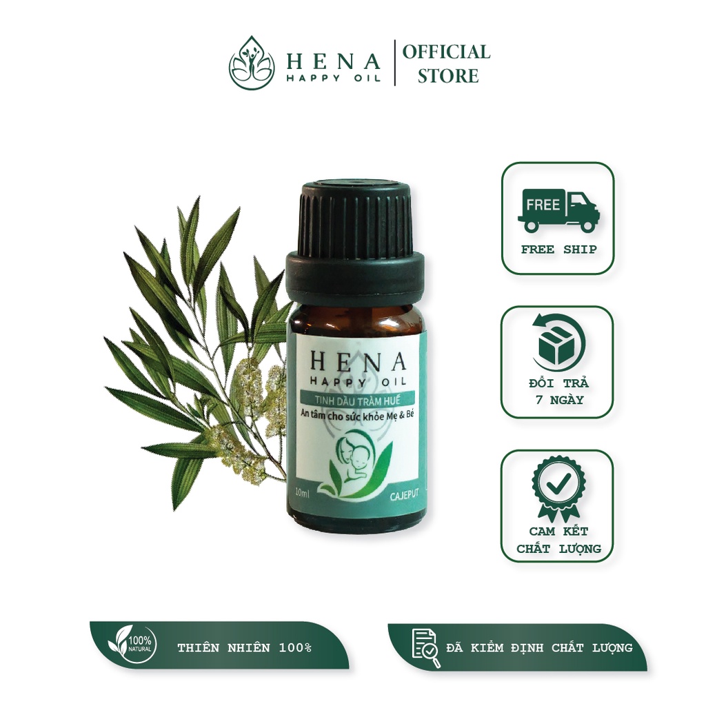 Tinh dầu Tràm Huế Hena - An tâm cho sức khỏe mẹ và bé -