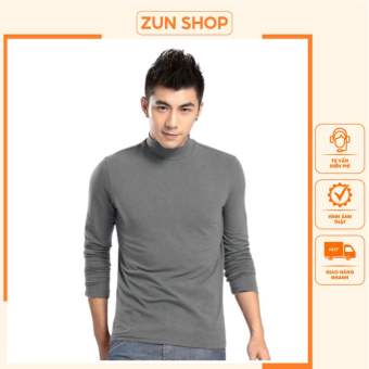 Áo giữ nhiệt NAM lót nỉ cổ cao, co giãn, giữ nhiệt tốt