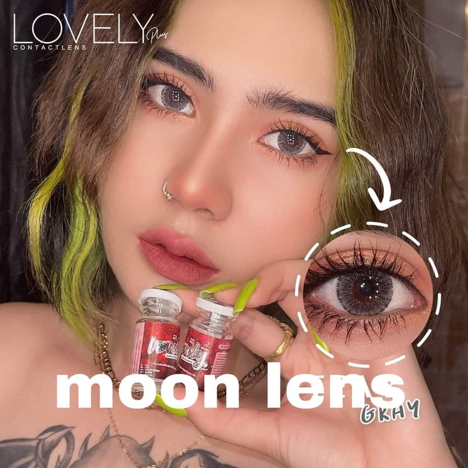 [Hoàn tiền 20%] [Len thời trang] Lens - kính áp tròng xám tây hiệu ứng long lanh giãn tròng 0 độ (sử dụng 1 năm) (tặng kèm khay đựng bé chưa có dụng cụ đeo)