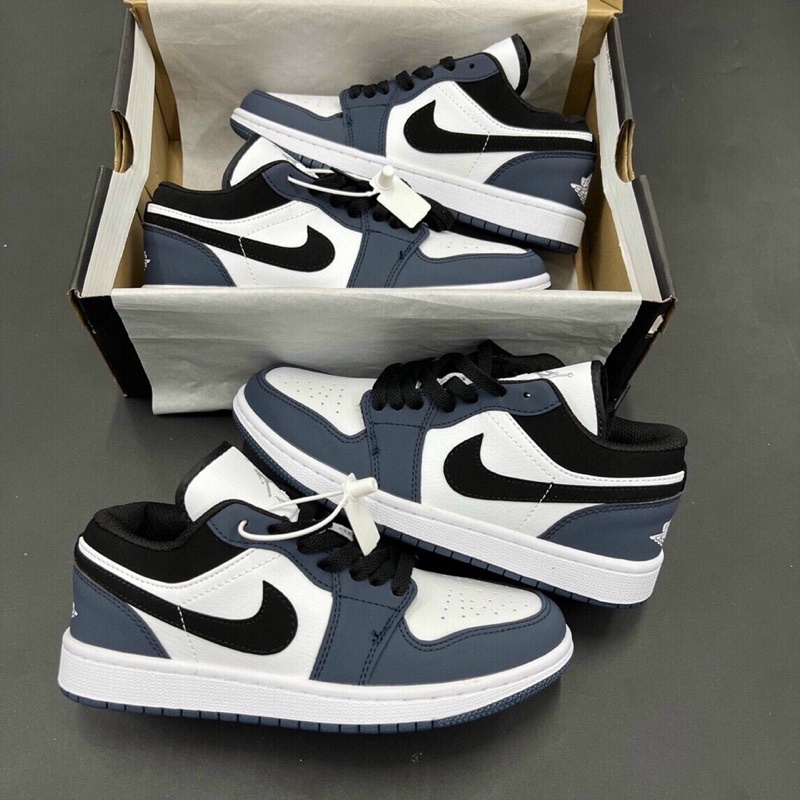 Giày jordan thấp xanh navy , giày sneaker jodan jd 1 nam nữ , giày thể thao thấp cổ