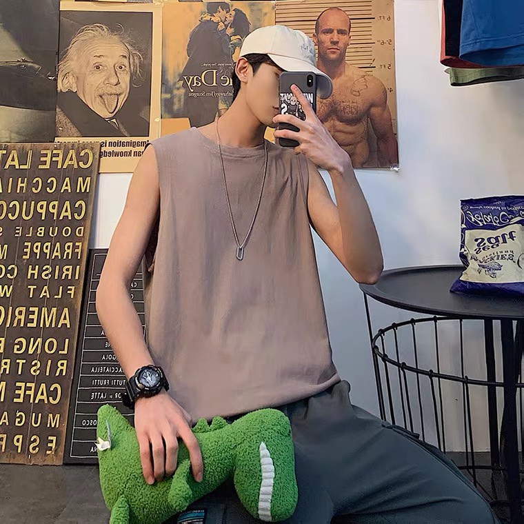 Áo ba lỗ - Áo Tank Top unisex co giãn thấm hút mồ hôi chất liệu cotton siêu mát đường may kĩ hàng cao cấp