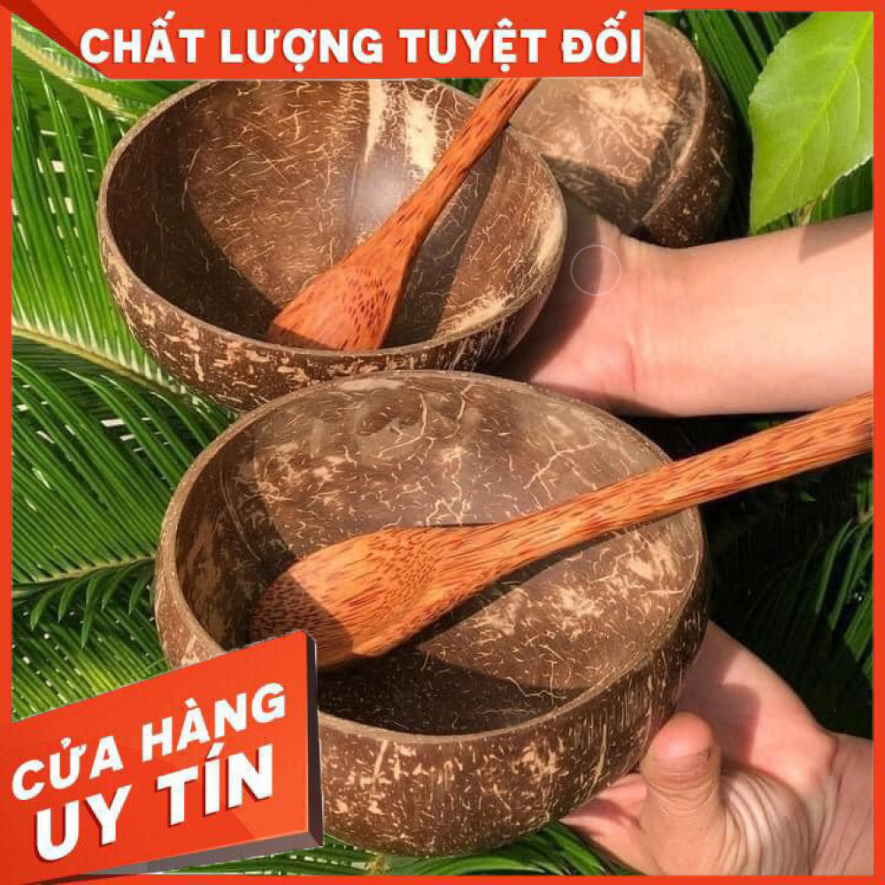 Bát/chén gáo dừa mài nhẵn bóng siêu đẹp