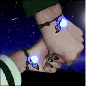 Dây đeo tay mặt phát sáng ban đêm xinh