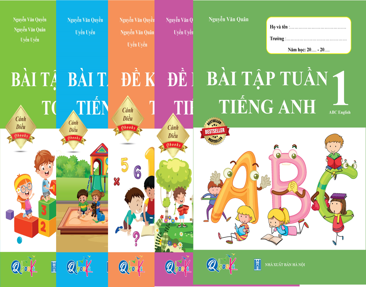 Gồm bài tập tiếng anh 1, bài tập tuần tiếng việt 1 tập 1, bài tập toán 1 tập 1, đề kiểm tra toán 1 học kì 1, đề kiểm tra tiếng việt 1 học kì 1