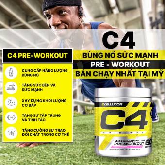 Pre - Workout - C4 Cellucor - Tăng Sức Mạnh, Sức Bền, Tập Trung, Tỉnh Táo - 30 Servings