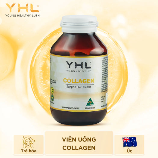 Viên Uống Collagen YHL Giữ Ẩm, Tăng Độ Đàn Hồi, Giảm Lão Hóa Da