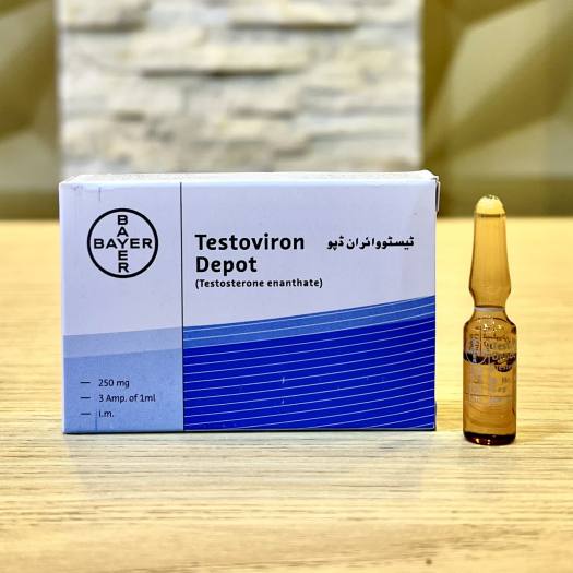 Testoviron Depot – Testosteron Enanthate (Test E) – Bayer – Hộp 3 ống 1ml