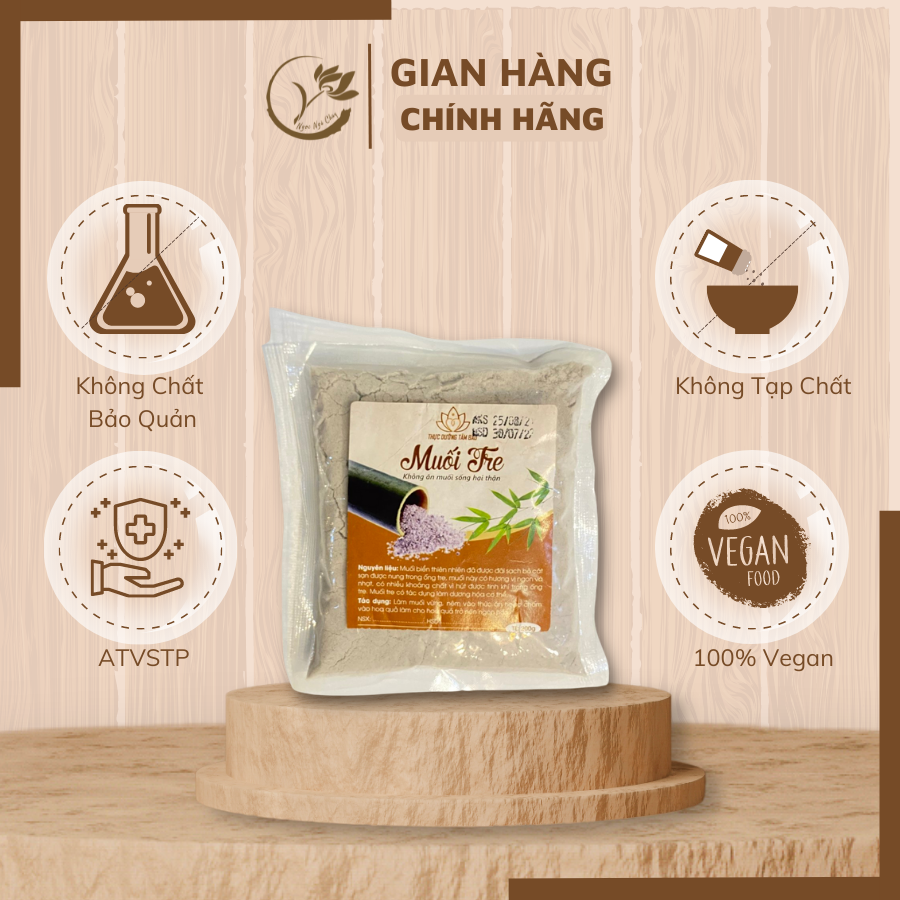 [ Gói 200 g ] Muối tre siêu thơm ngon dùng để làm muối vừng hoặc nêm nếm thức ăn