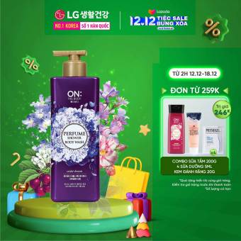 Sữa tắm dưỡng ẩm hương nước hoa On: The Body Perfume Violet Dream 500g - Hương Quyến Rũ