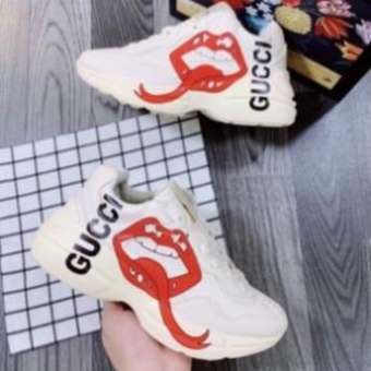 Giày Gucci Chunky Rhyton Môi Đỏ Cao Cấp, Giày GG Thời Trang Nam Nữ Mẫu Mới Hàng Cao Cấp Hót 2022