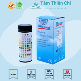 Que thử nước tiểu ACON Mission 3 thông số hộp 100 test