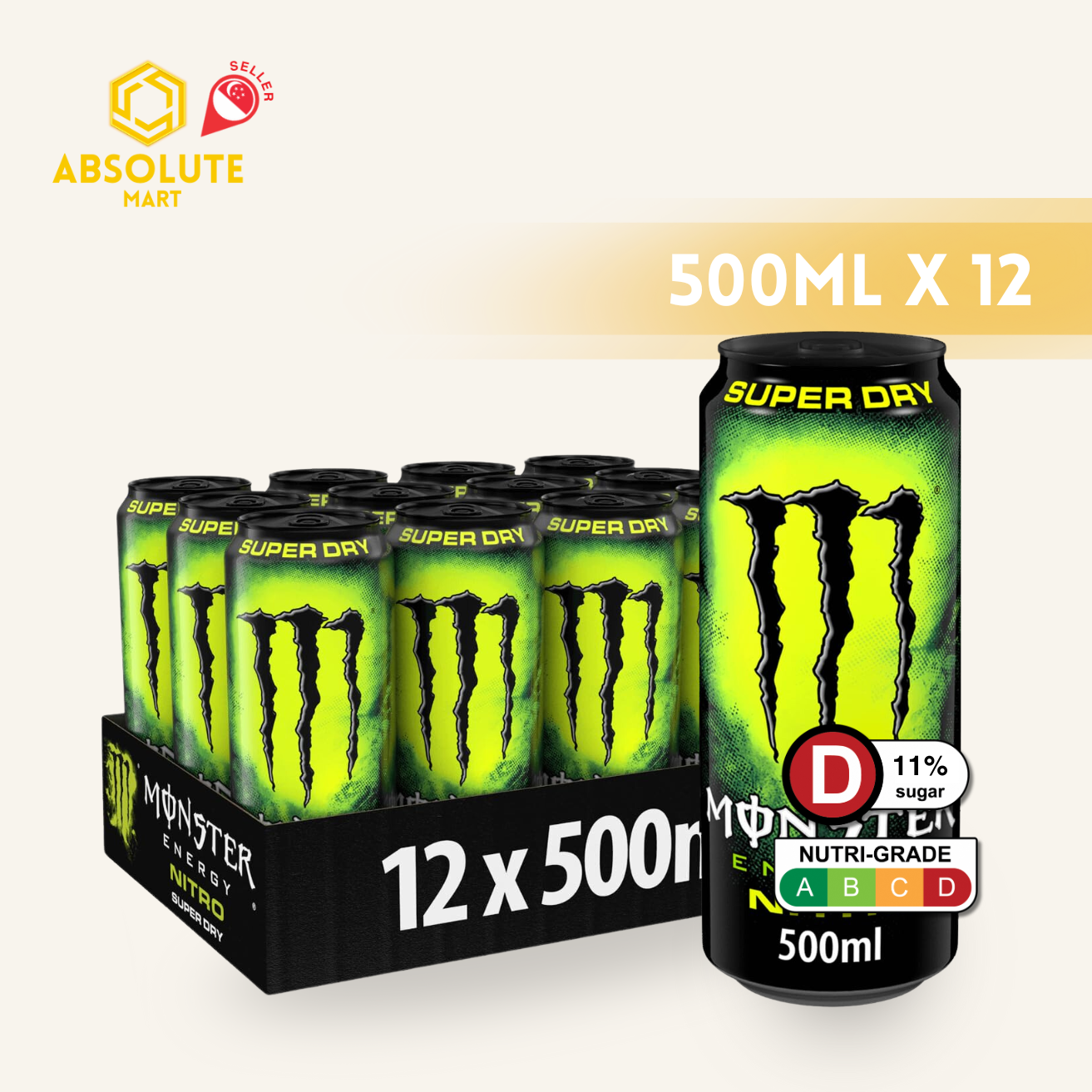 MONSTER ENERGY PIPELINE PUNCH EUROPE 500ML X 12 (CAN) | Lazada