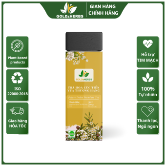 Trà hoa cúc tiến vua thượng hạng GoldzHerbs 100g