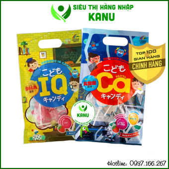 Kẹo mút bổ sung Canxi & IQ Unimat Riken Nhật Bản gói 10 que tăng cường trí thông minh cho bé
