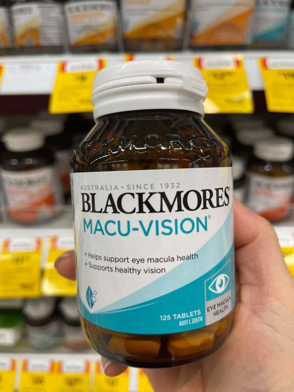 Bổ mắt Blackmores Macu Vision 125 Tablets