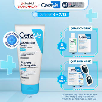 Kem dưỡng ẩm dành cho da khô ráp, sần sùi CeraVe SA Smoothing Cream 177ml