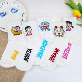 Vớ tất cổ cao hình DORAEMON DOREMON dễ thương cute MON0082