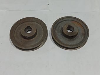 BULY GAN 12CM 1 RẢNH , 120MM BẢNG A B ( PULLEY ) PULY KÉO TẢI LỖ 24mm 28mm