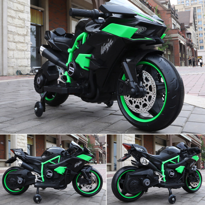 Xe Máy Điện Moto 3 bánh Ninja H2R Siêu Xe Thể Thao Đồ Chơi Cho