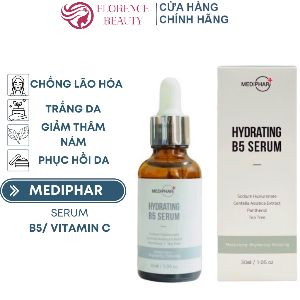 Mediphar b5 serum hydrating 30ml - phục hồi cấp nước, dưỡng sáng da