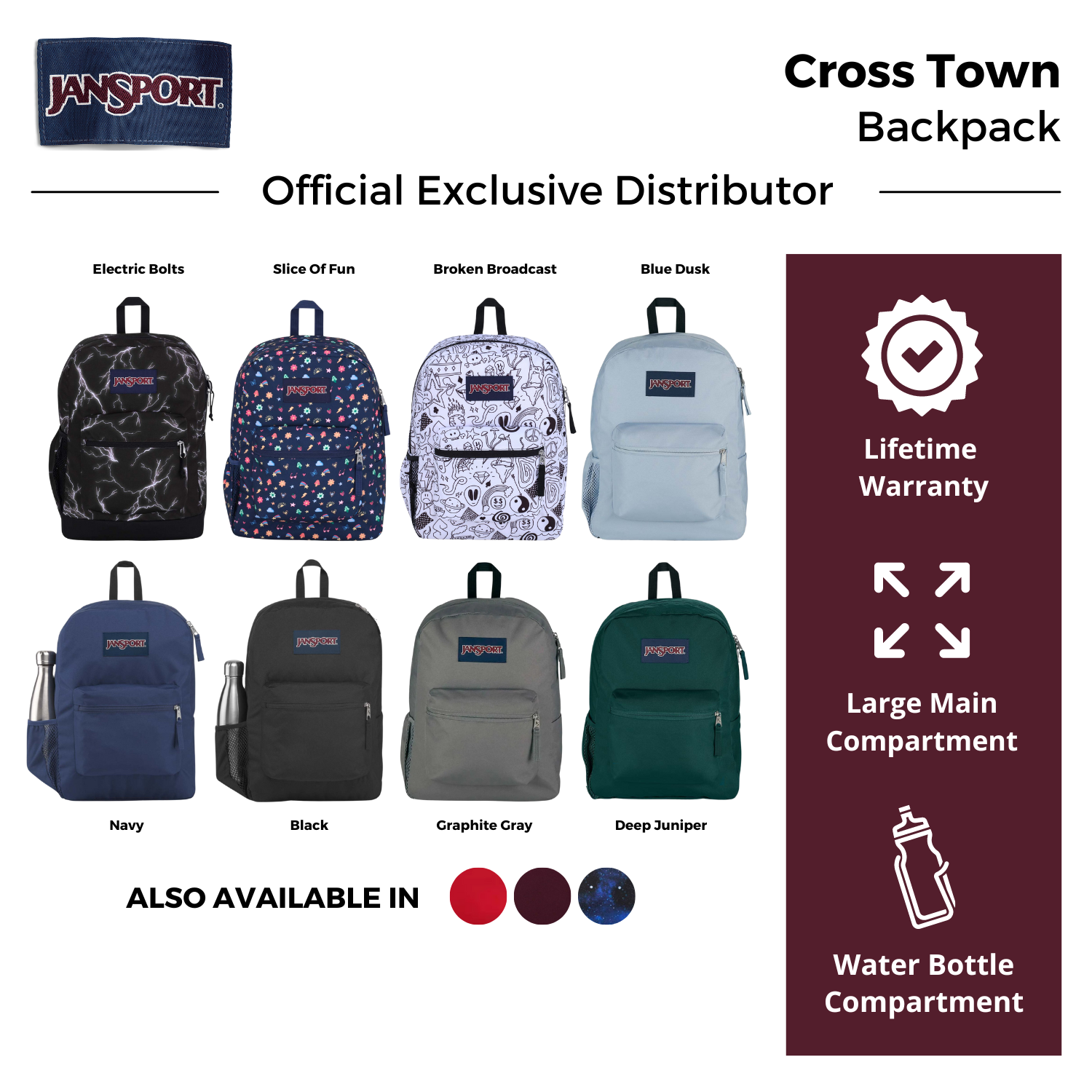 Jansport Backpacks Popular School Bags 2018 JanSport Big Student Backpack  Dark Slate Seahorse Oversized
