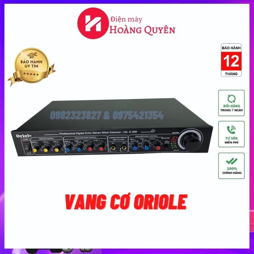 ( HÀNG CHUẨN ) Vang mixer karaoke oriole K206 - vang karaoke chỉnh cơ giá rẻ