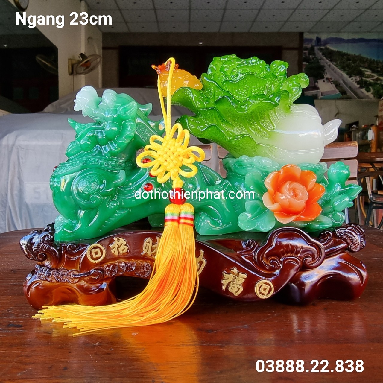 Tỳ hưu kéo bắp cải phong thủy