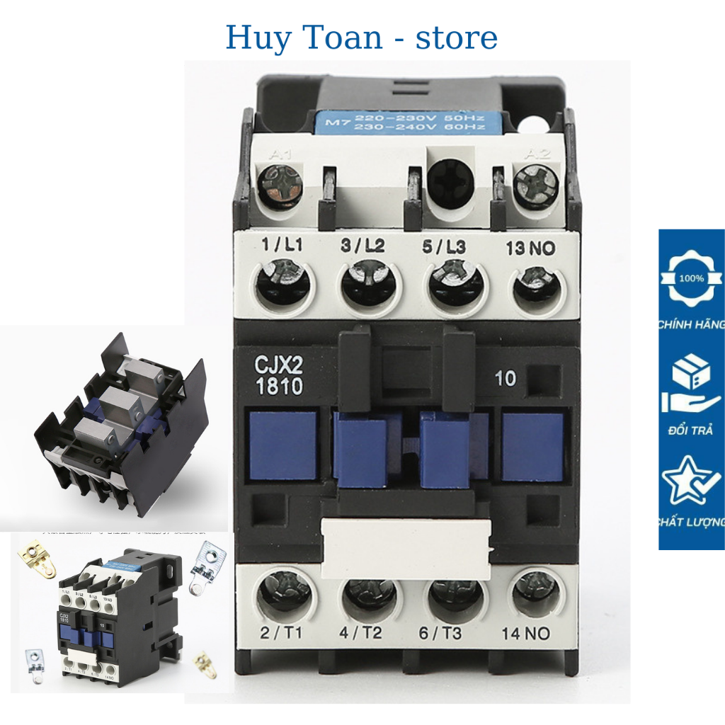 Khởi động từ 32a - contactor cjx 18a - 220v và contactor cjx 32a - 220v