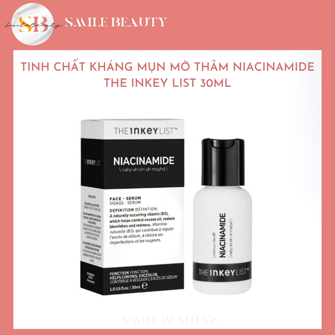 Serum hỗ trợ giảm mụn, giảm thâm The Inkey List Niacinamide 30ml