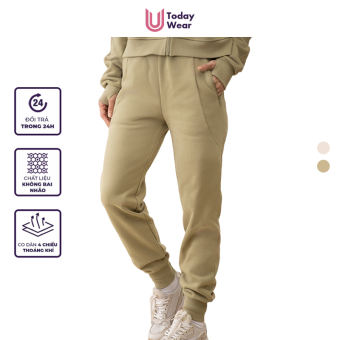 Quần thể thao nỉ bông chống gió, giữ ấm Jogger Neutral Today U Wear