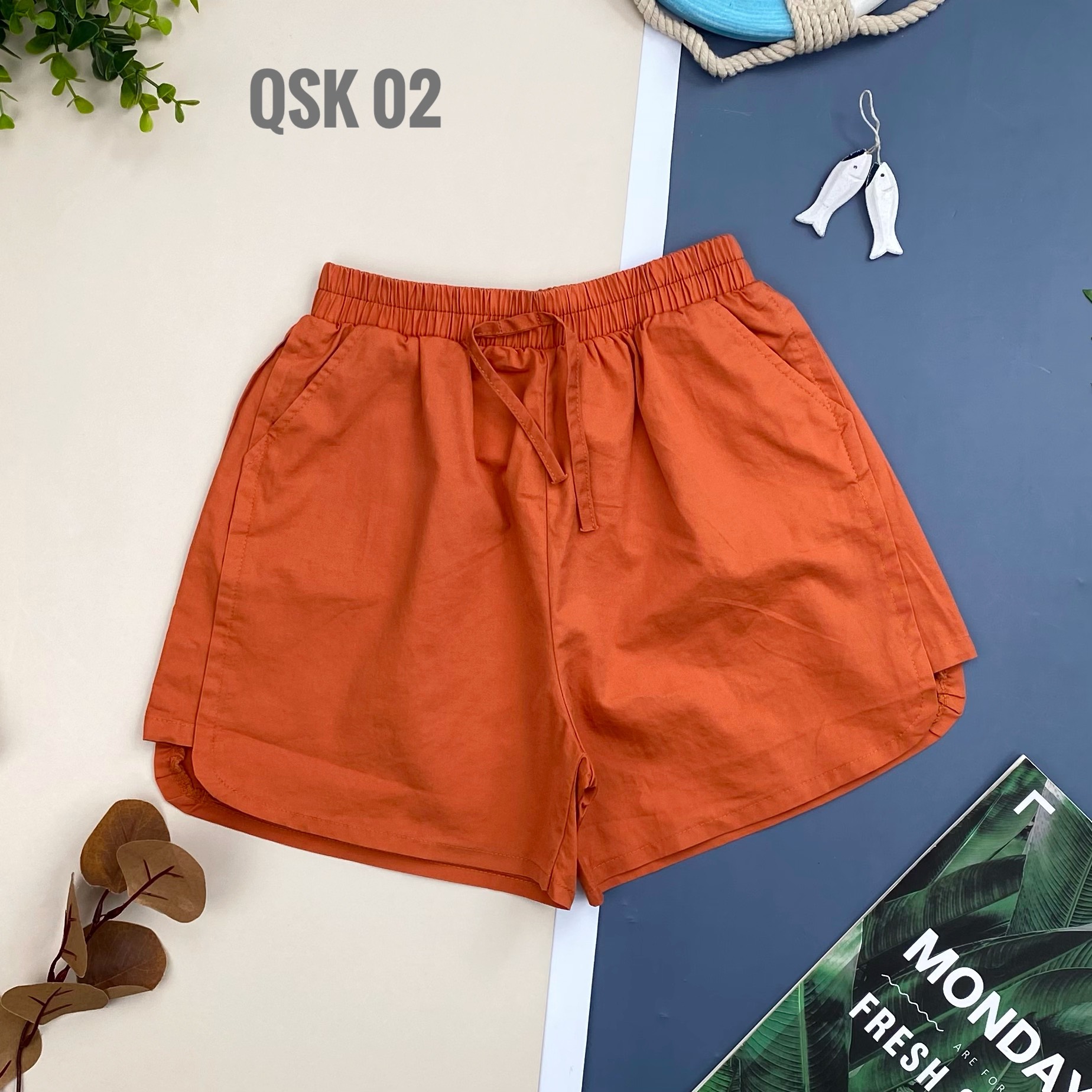 Quần đùi kaki bé gái 27-45kg
