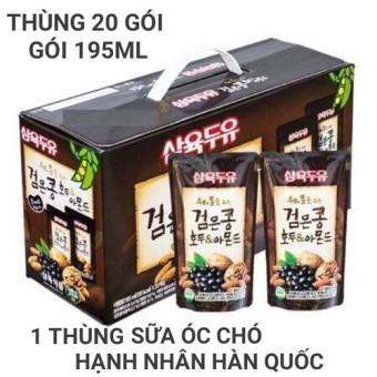 Sữa HẠT óc chó đậu đen hạnh nhân SAHMYOOK HÀN QUỐC - 20 BỊCH X 195ML