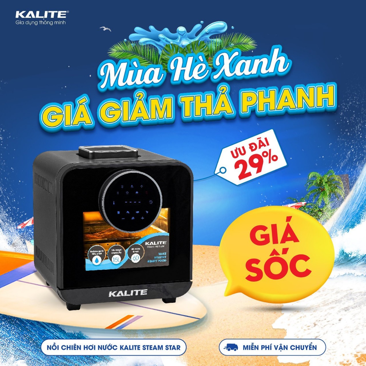 Nồi chiên hơi nước Kalite Steam Star