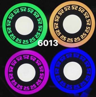 COM BO  10 CHIẾC đèn âm trần zic zắc 3 + 3 BA MÀU VÀNG, HỒNG, XANH