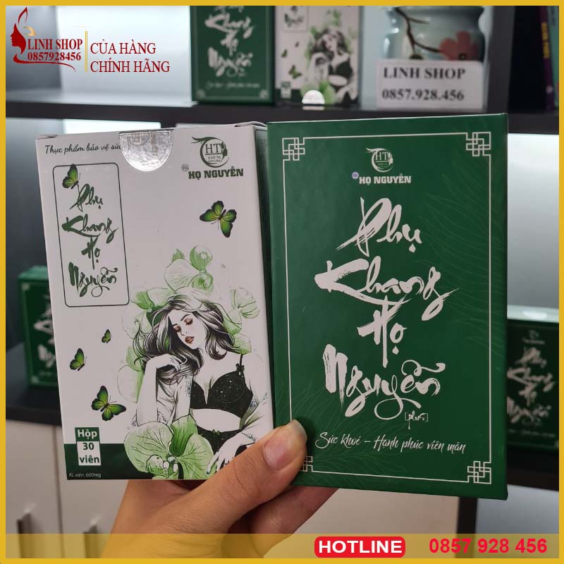 Phụ khang họ nguyễn mẫu mới 2022 HỘP XANH( xông -đặt) + HỘP TRẮNG(viên uống)