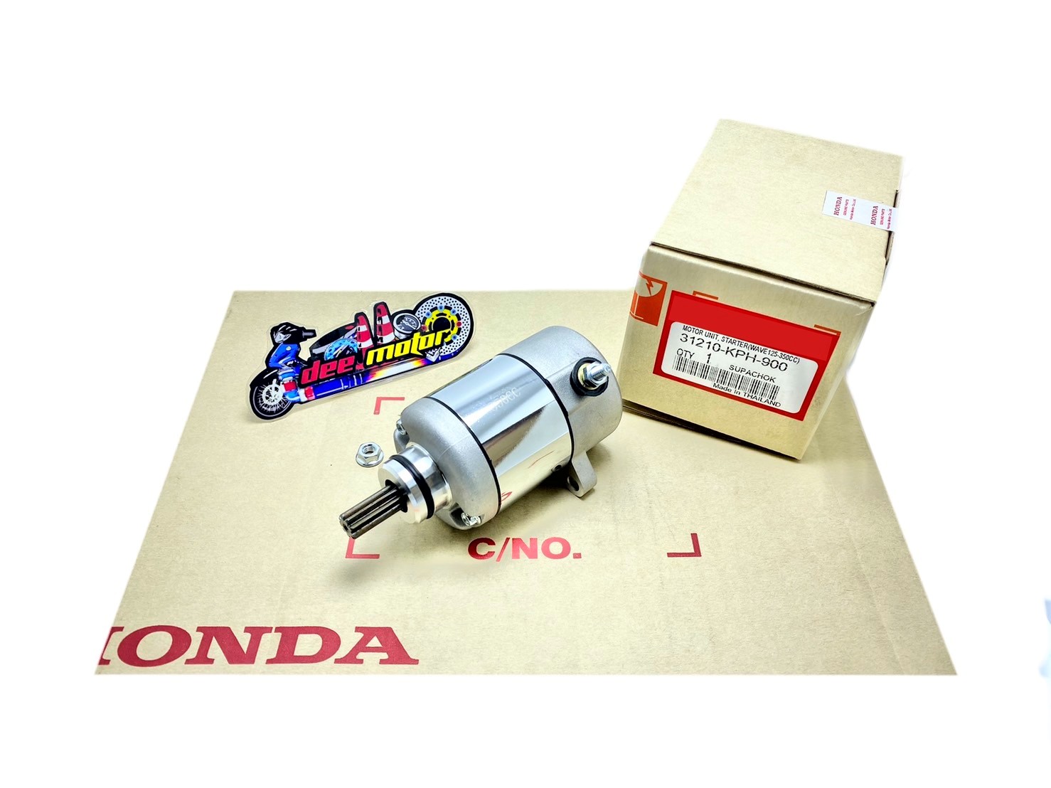 มอเตอร์สตาร์ท ไดร์แต่ง 350 cc. ลูกโต HONDA WAVE 125 ,DREAM 125 เวฟ125i ปลาวาฬ msx-125 รหัส vss-KPH-350cc. ราคา 580 บาท*ส่งฟรี