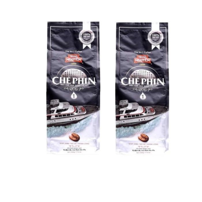    02 GÓI CP1  CHẾ PHIN SỐ 1 TRUNG NGUYÊN  Túi 500gam - Cà phê phan phin  