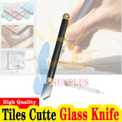 Diamond Antislip Glass Cutter with Metal Handle and Steel Blade