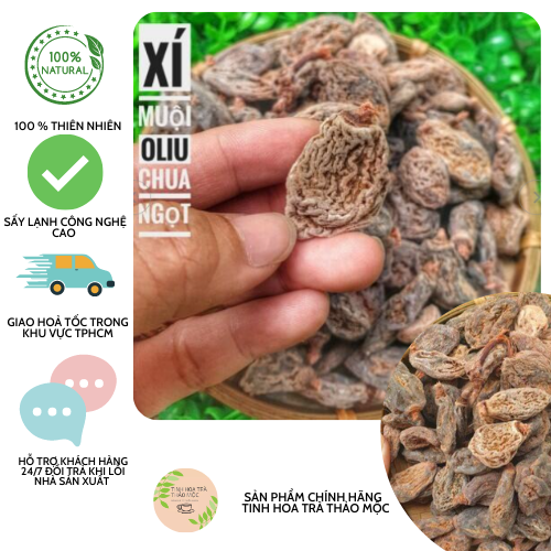 (  FREESHIP MAX + DEAL GIẢM SÂU)Xí muội oliu chua ngọt ( xí muội thịt ) 500 gram  - tinhoatrathaomoc