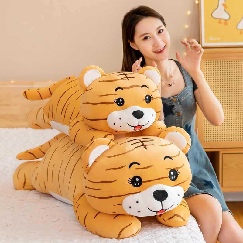 Gấu bông hình con hổ cao cấp, thú nhồi bông hình con hổ vằn siêu cute chất vải miniso mềm mịn kích thước 40cm 60cm 80cm 1m